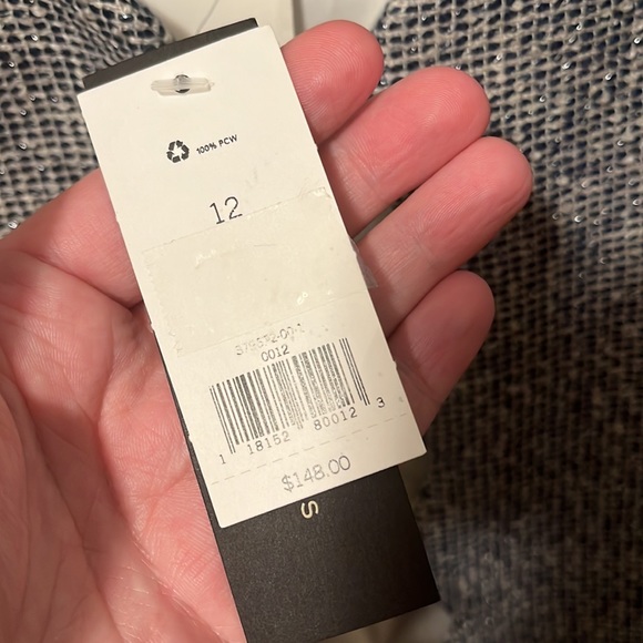 NWT Banana Republic Jacket. Scalloped detail, navy with metallic threads. - Picture 6 of 7